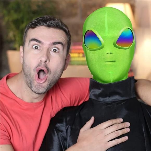 Alien Mask Halloween Mask Cosplay ET Costume Halloween Party - Picture 4 of 6